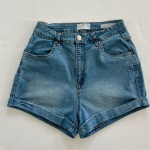 Cotton On High-Rise Stretch Jean Shorts Size 8